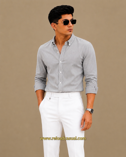 Men's Oxford Breathable Shirt + Hidden Zip Pocket Pant Combo