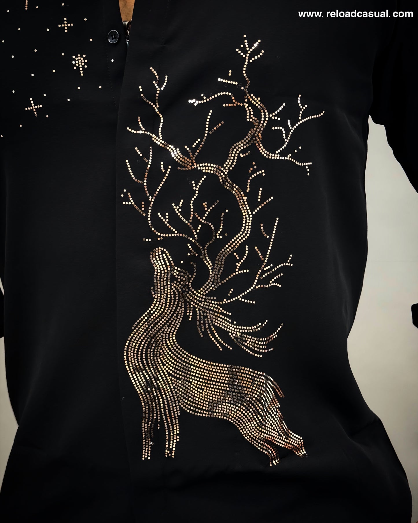 Premium Statement Deer Sequence Shirt