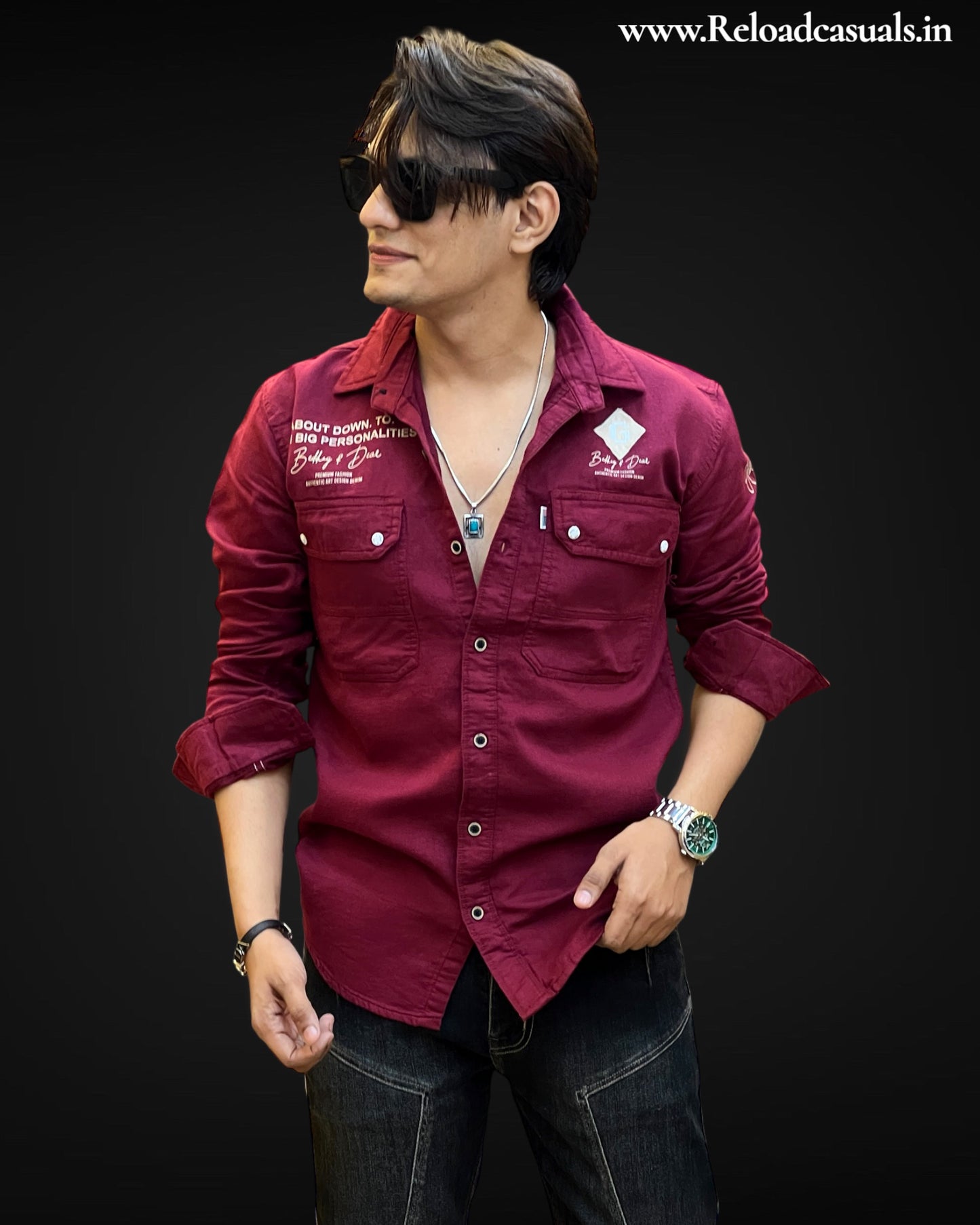 Double Button On Pocket RFD Shirt