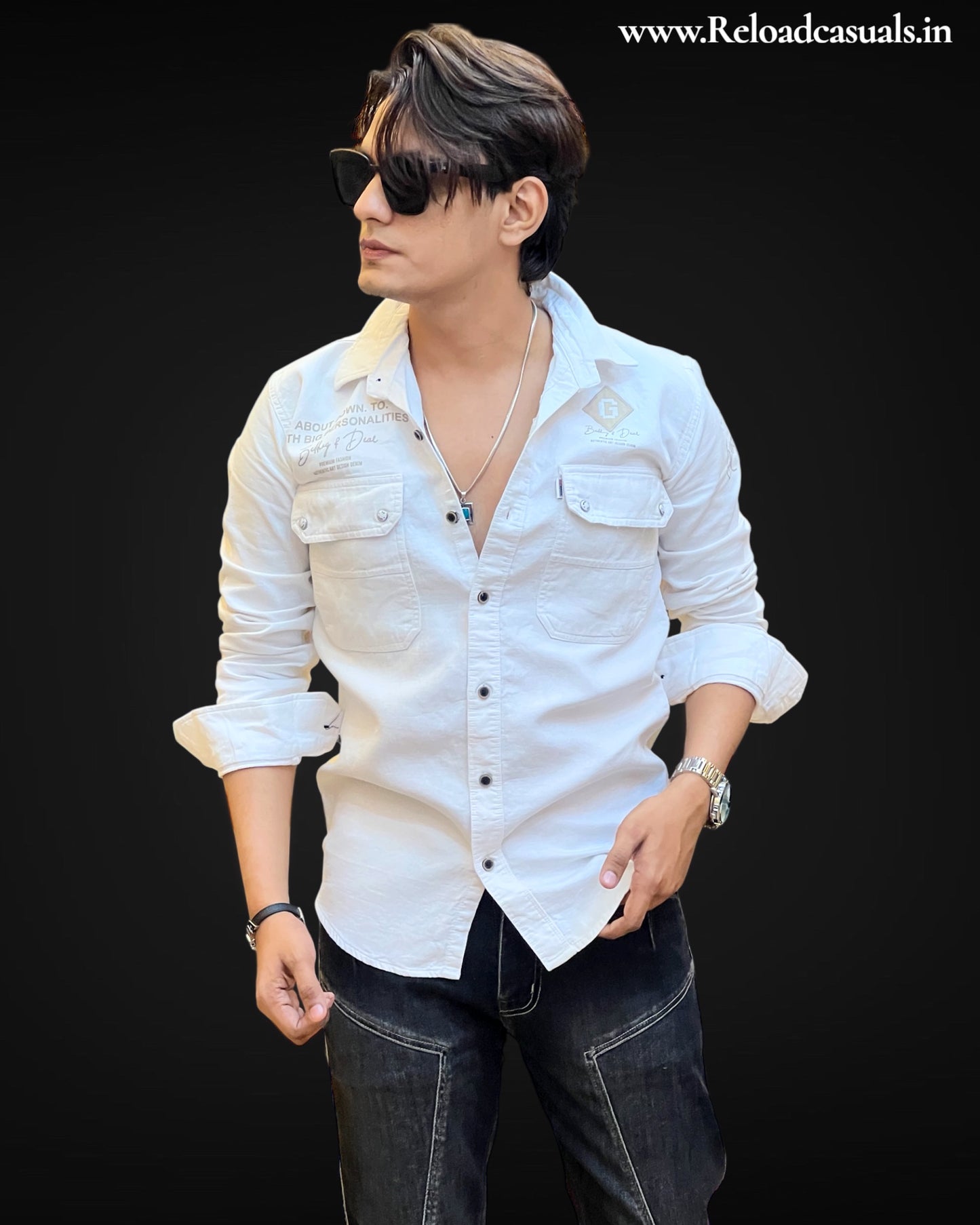 Double Button On Pocket RFD Shirt