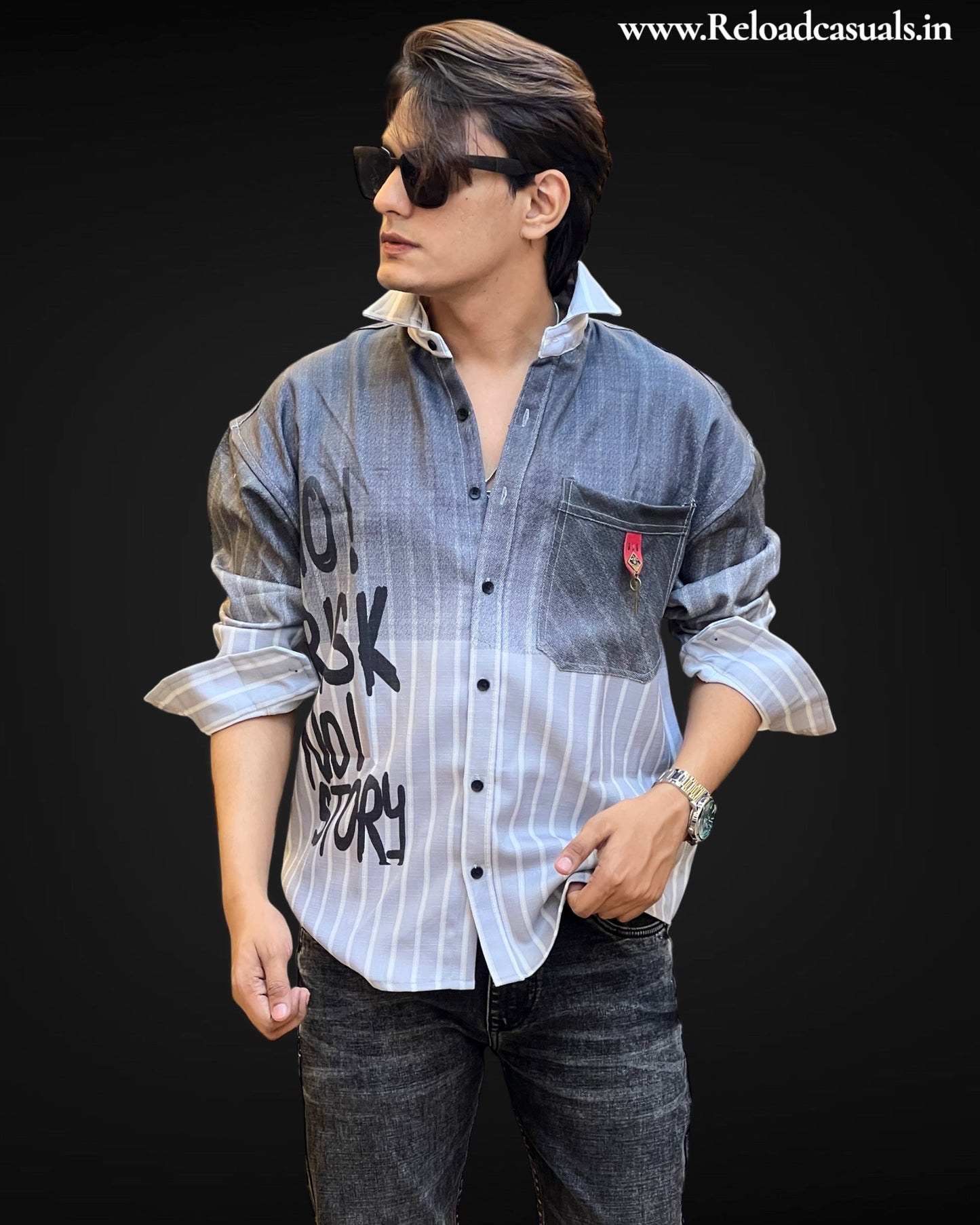 Back Off Striped Casual Shirt