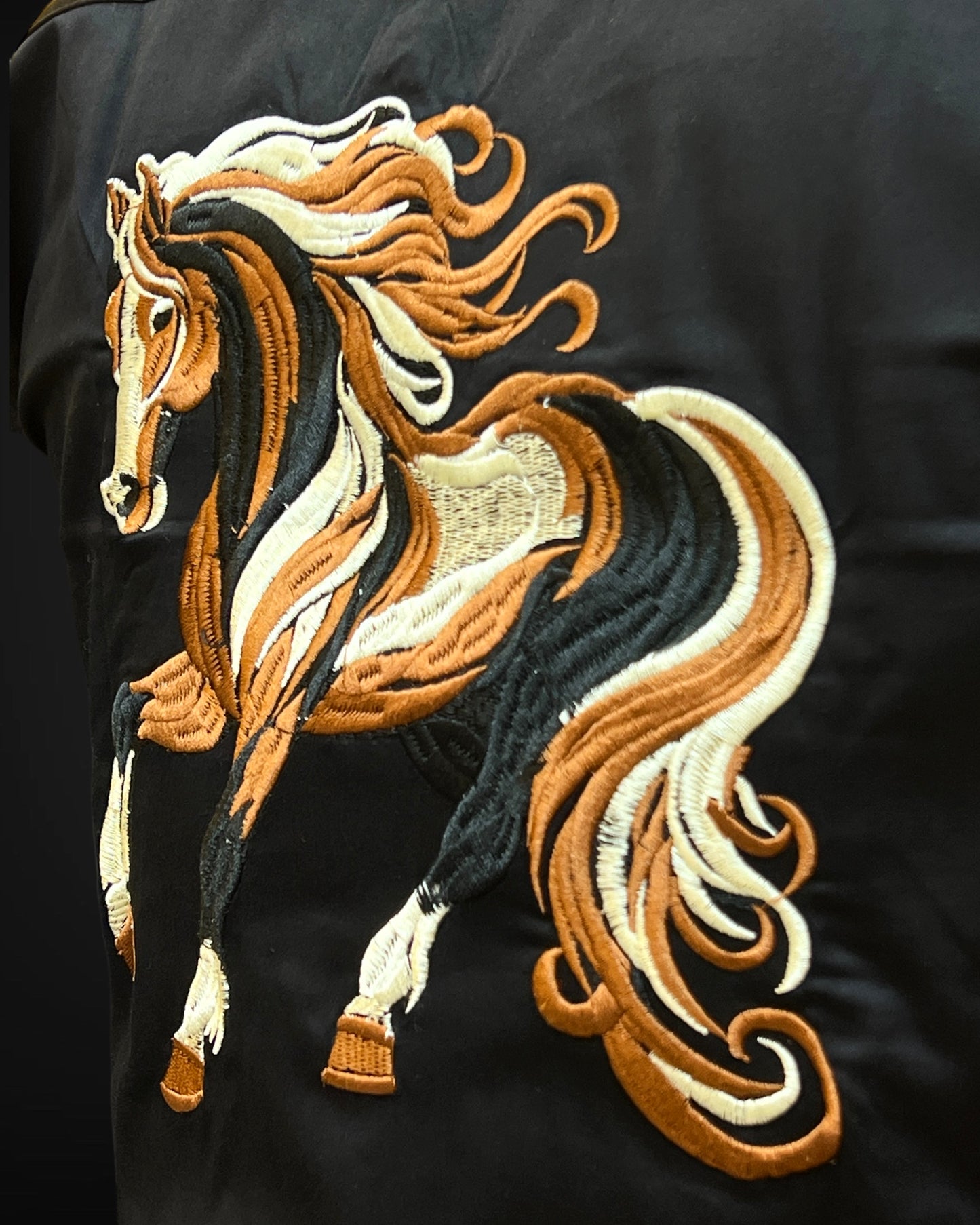 Gallant Horse Embroidery Shirt