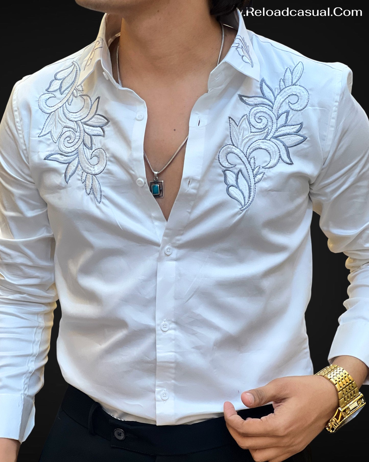 Ornate Embroidery Shirt