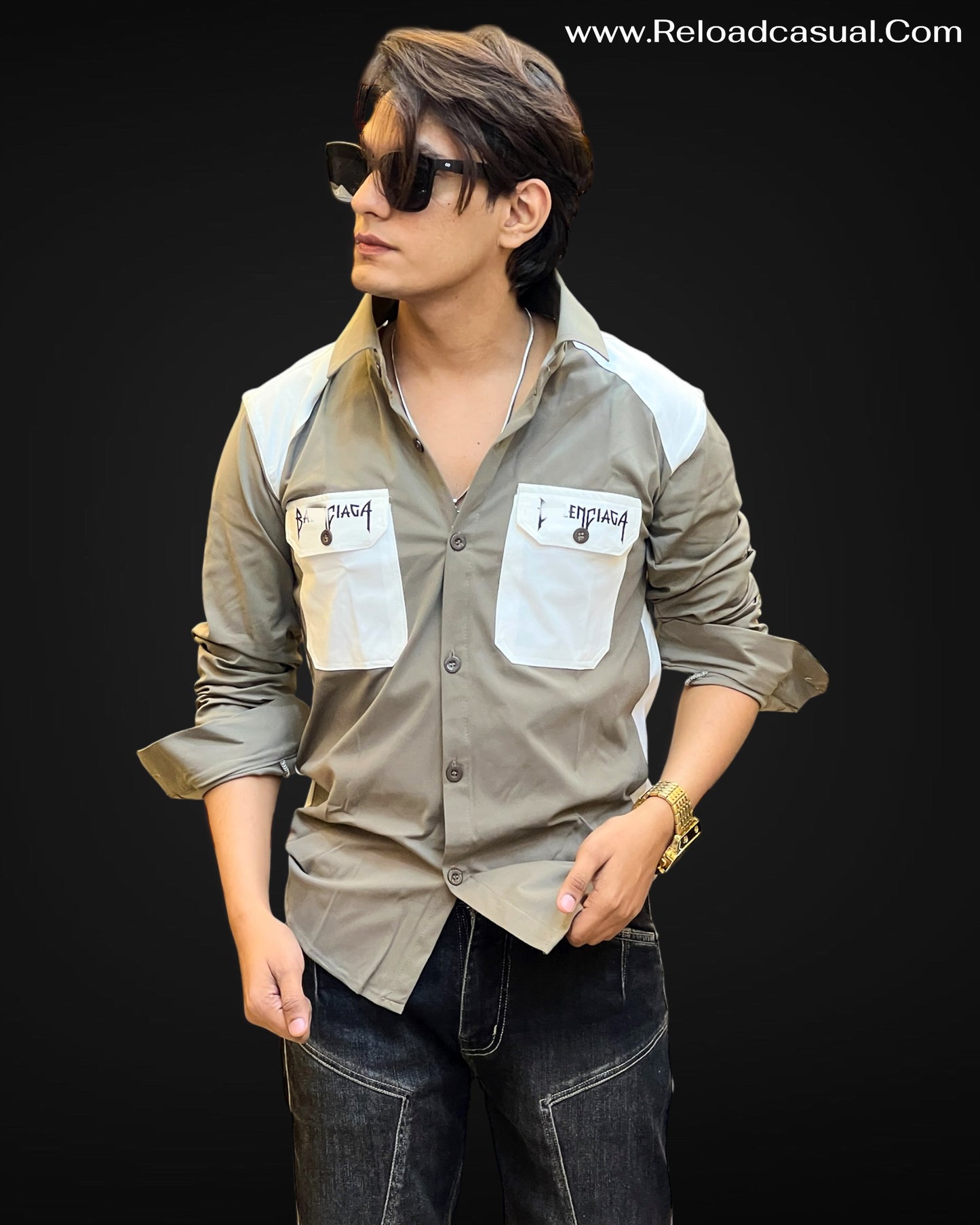 Fantastic Dual-Tone Pocket Shirt