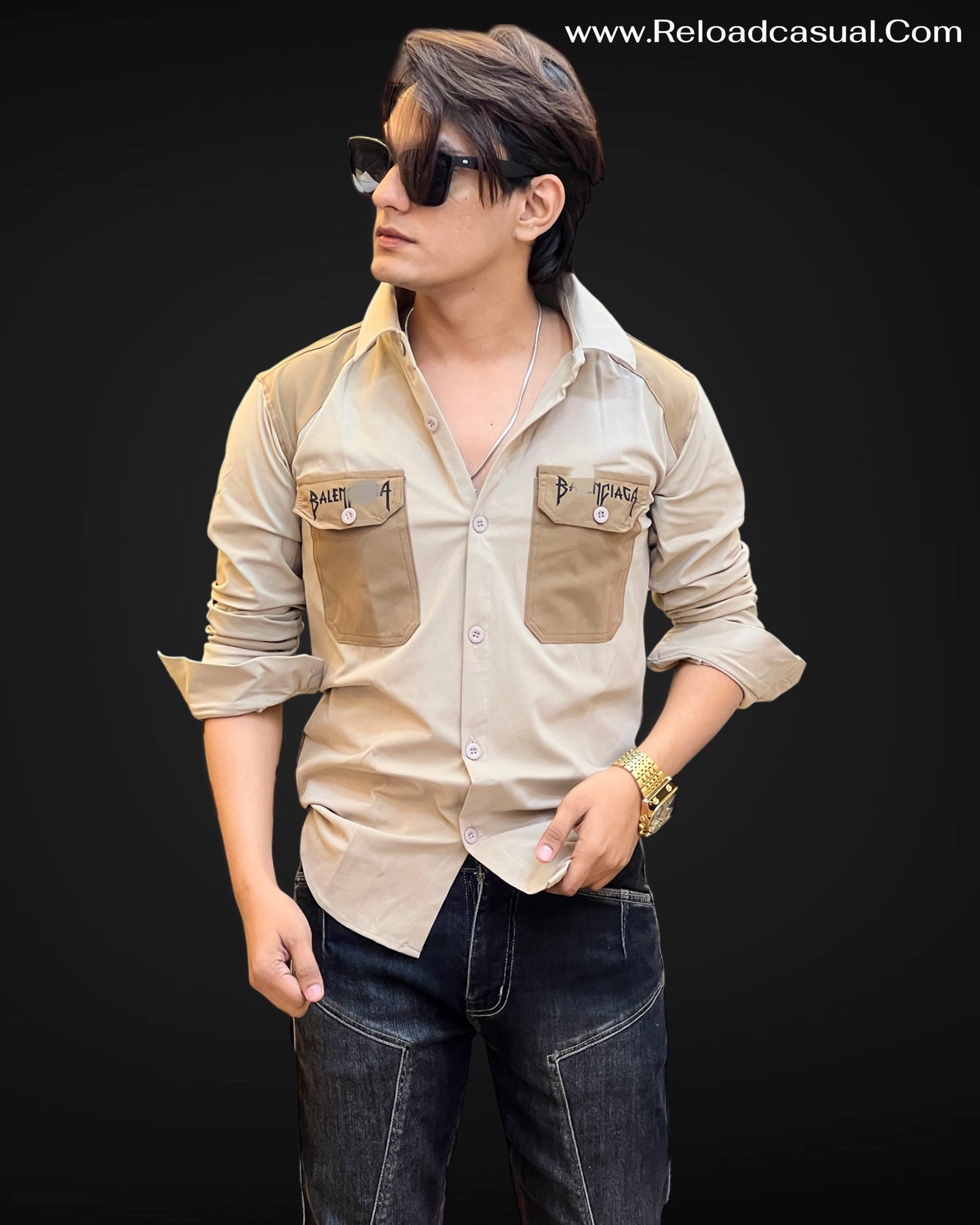 Fantastic Dual-Tone Pocket Shirt