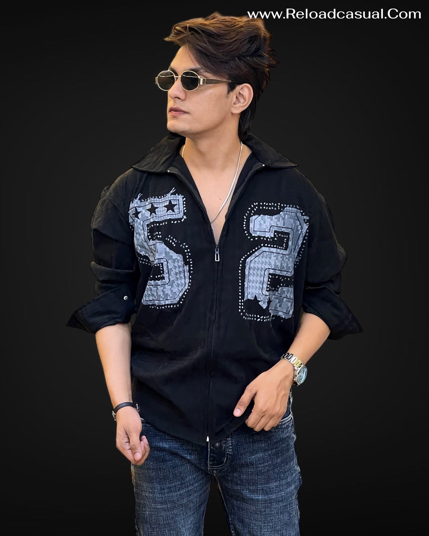 52 Diamond Zip Style Imp Shirt