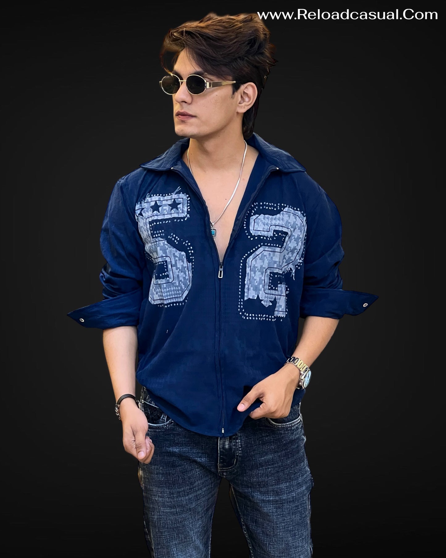 52 Diamond Zip Style Imp Shirt