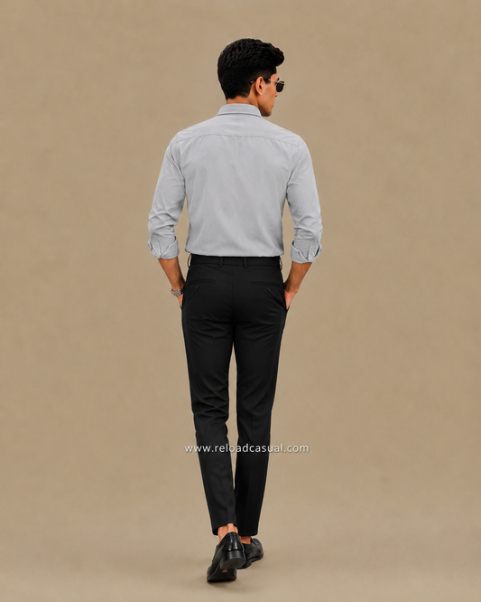 Men's Breathable Shirt + Modern Slim Fit Lachka Pant Combo