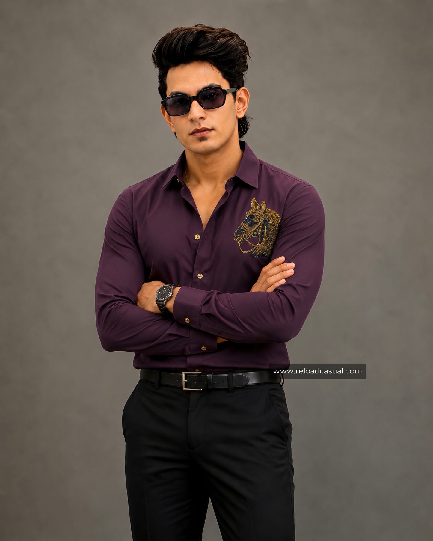 Elite Arabian Horse Head Diamond Lachka Shirt
