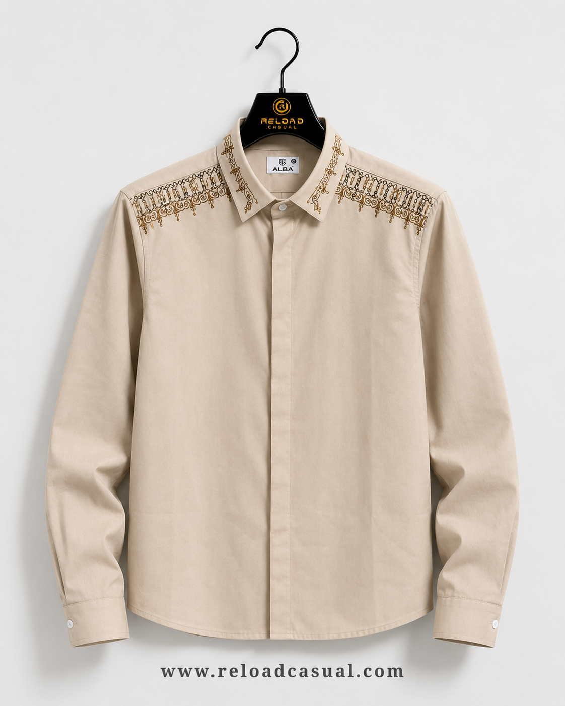 Collar Embroidery Design Lachka Shirt