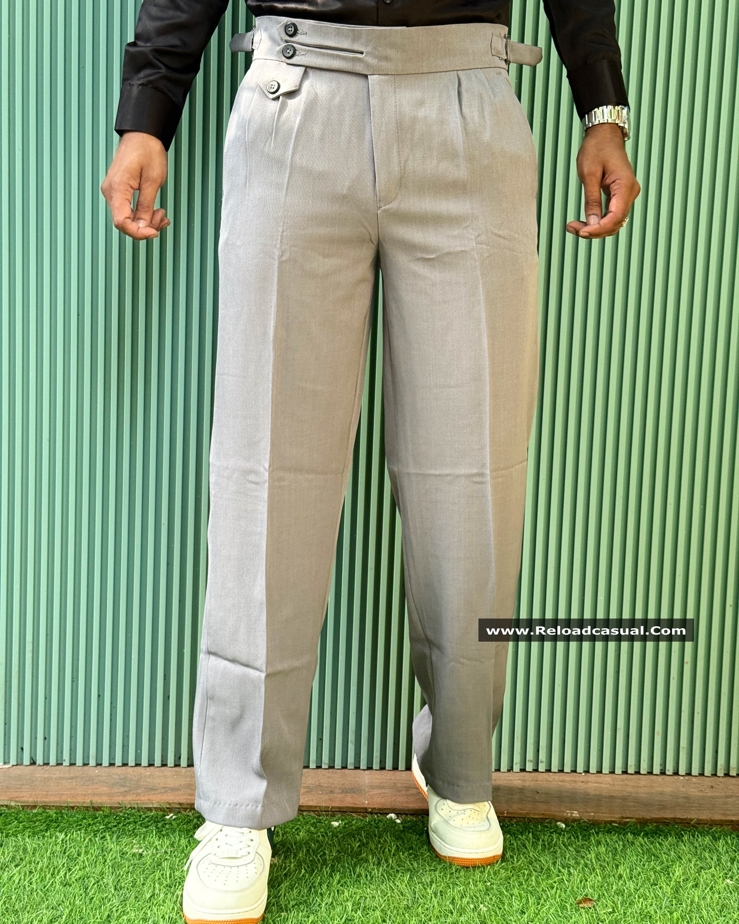 Retro Double Belt Trouser