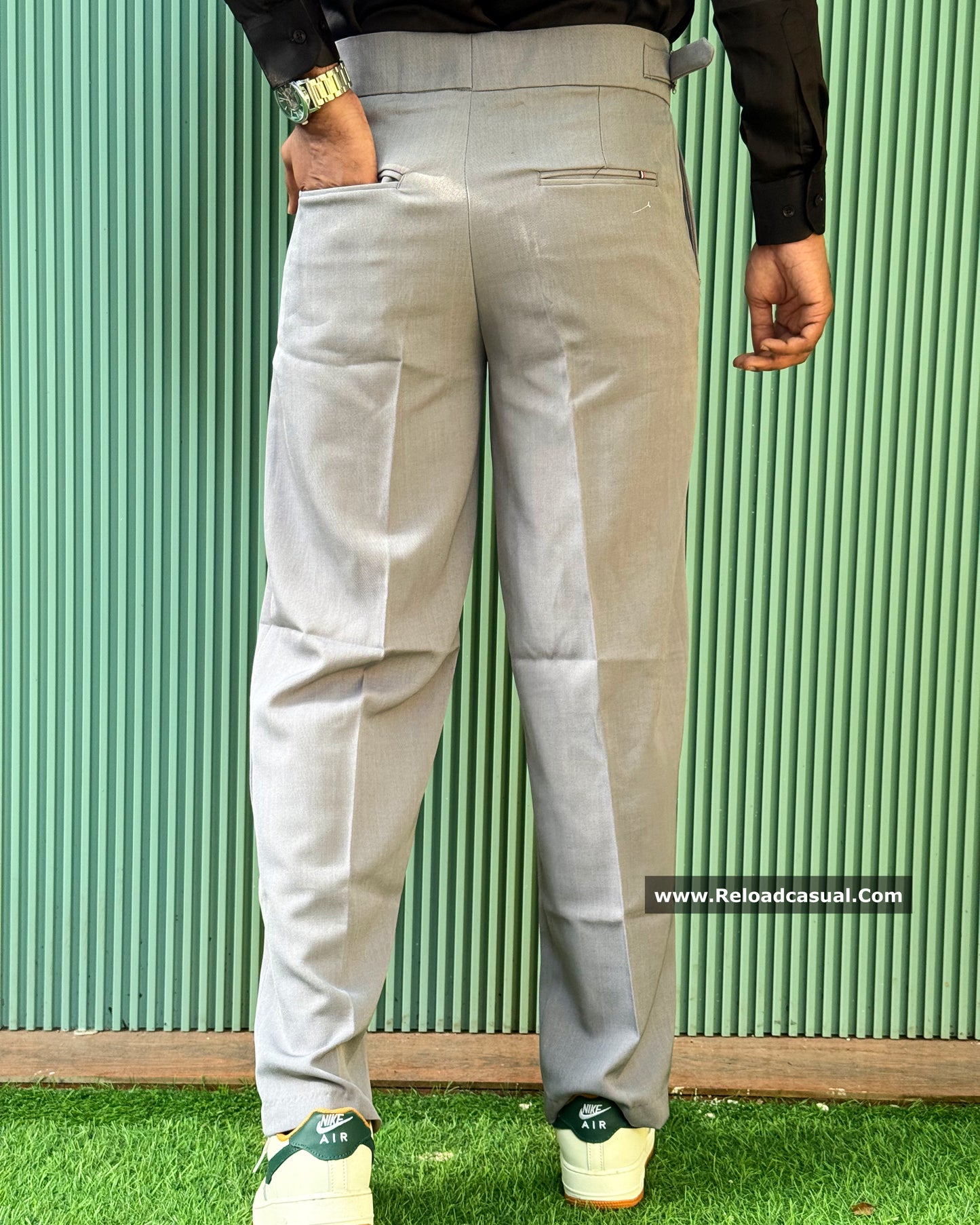 Retro Double Belt Trouser