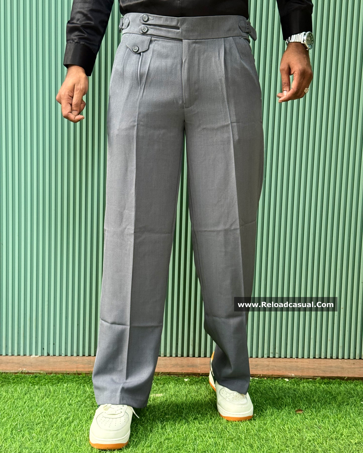 Retro Double Belt Trouser