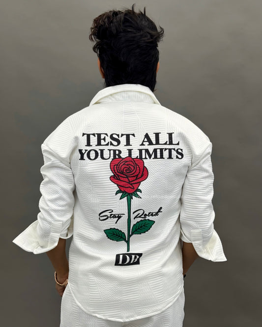Stay Roted Single Rose Print Track Suit