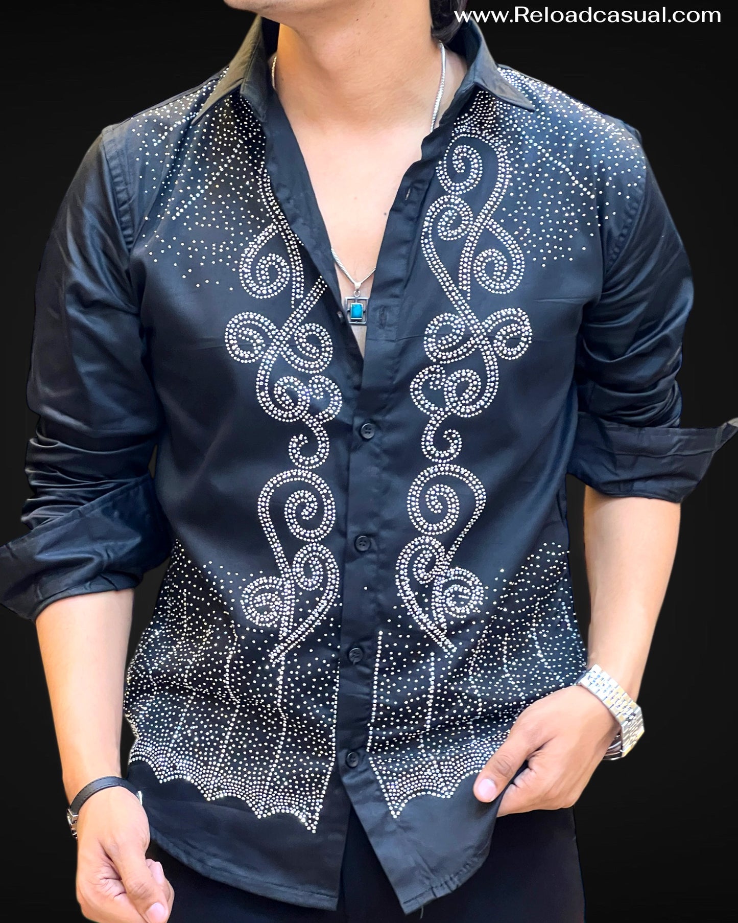 Swirl Embellished Shirt