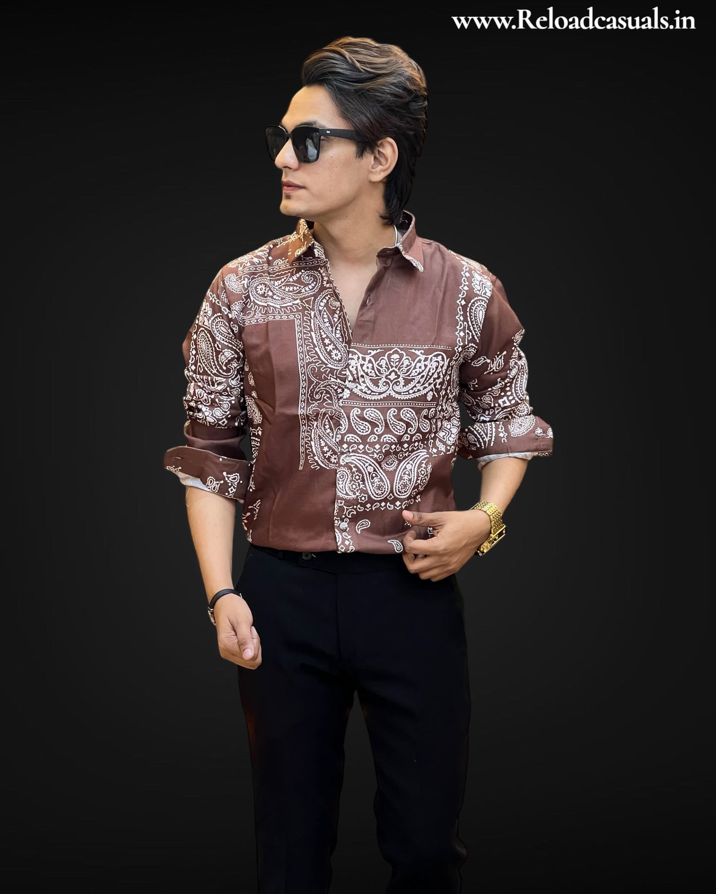 Paisley Linen Print Shirts