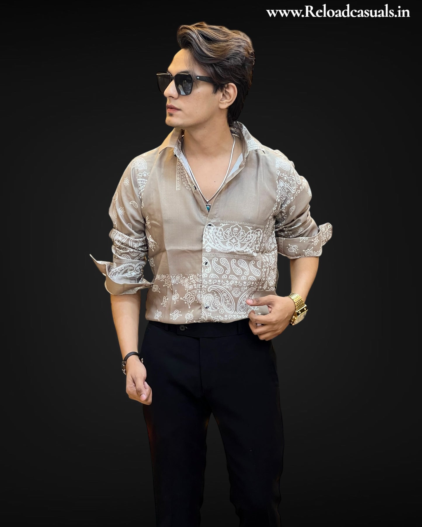 Paisley Linen Print Shirts