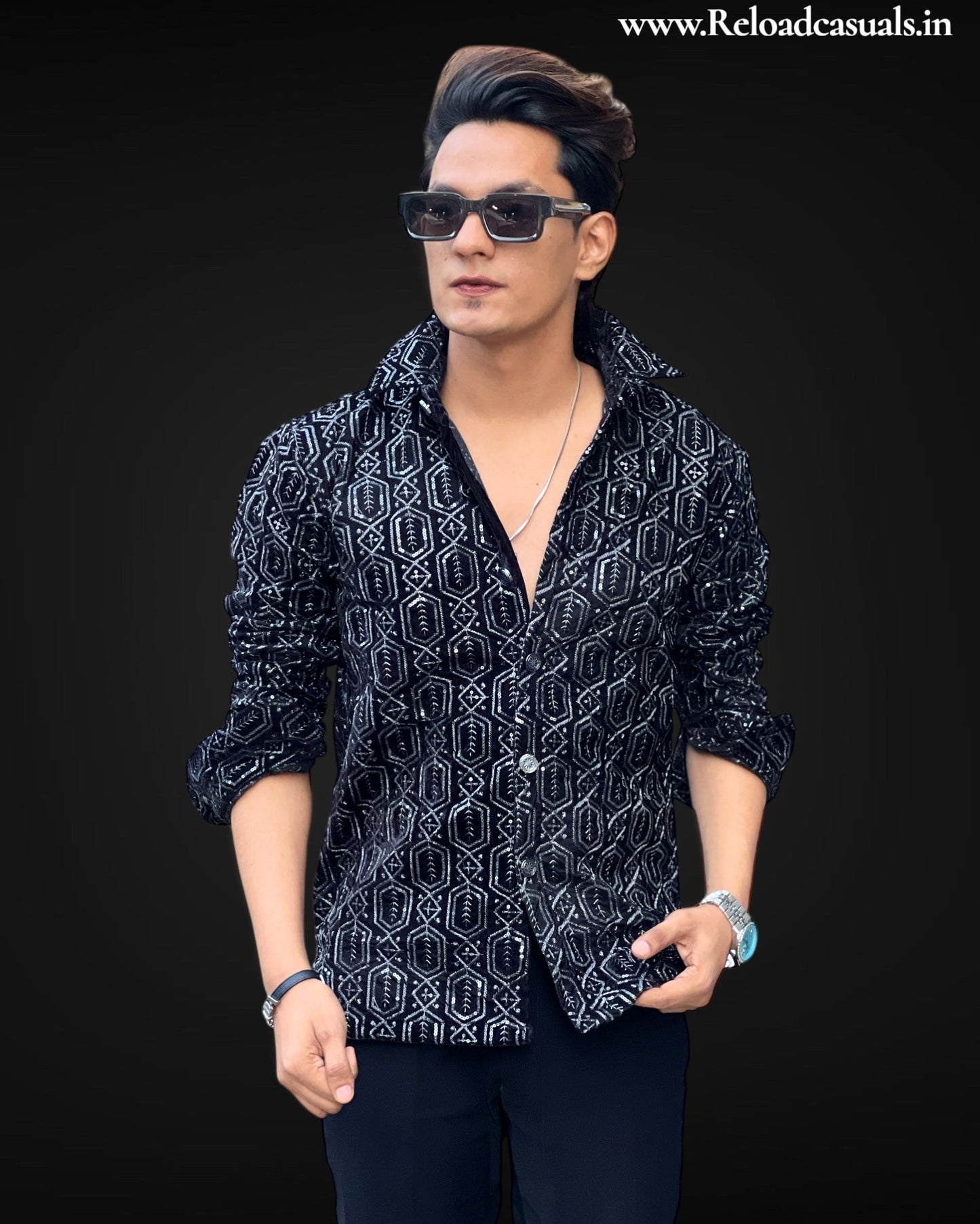 Hexa Velvet Party Shirt