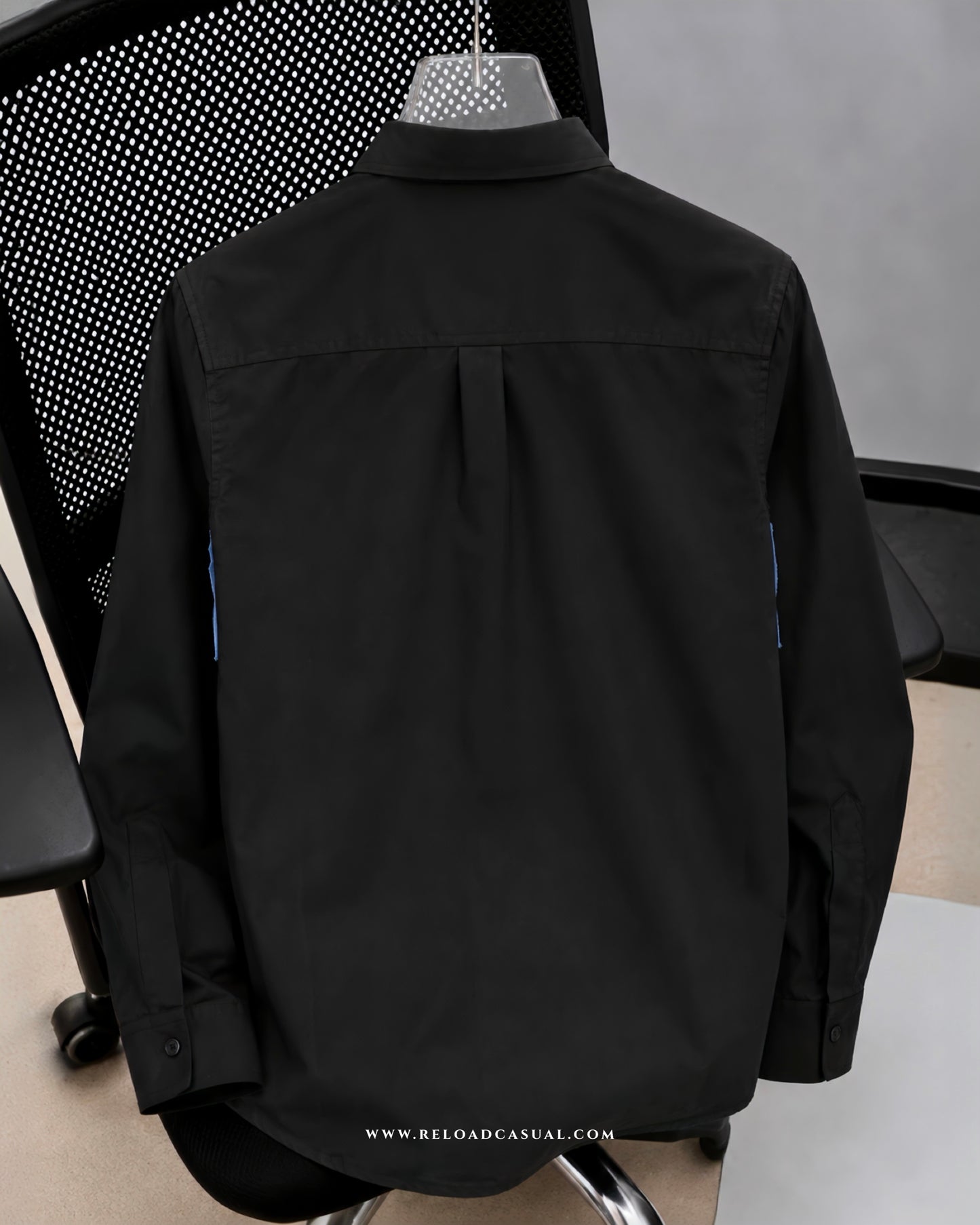 Action Denim Patch Side Zip Shirt