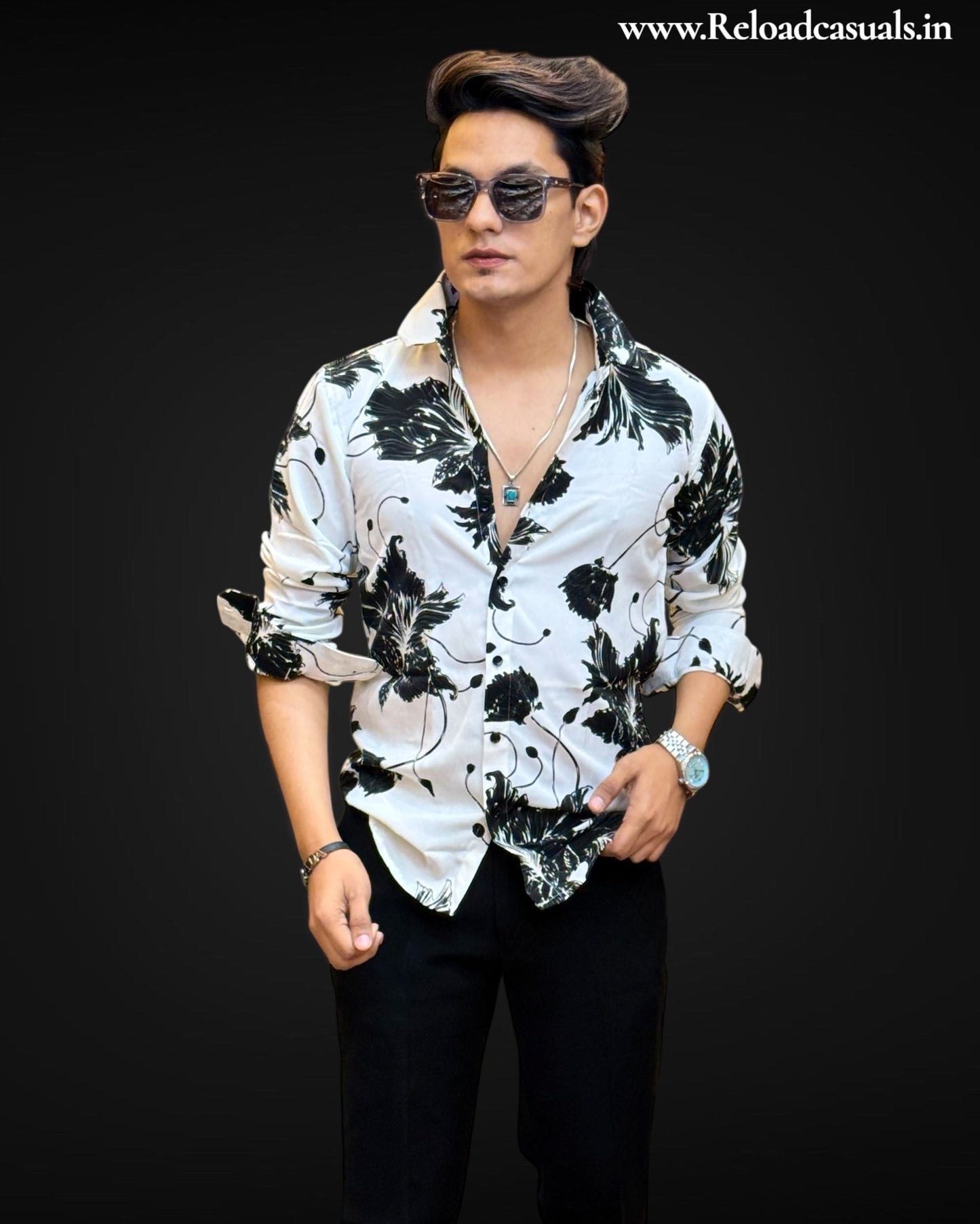 Ink Floral Shirt