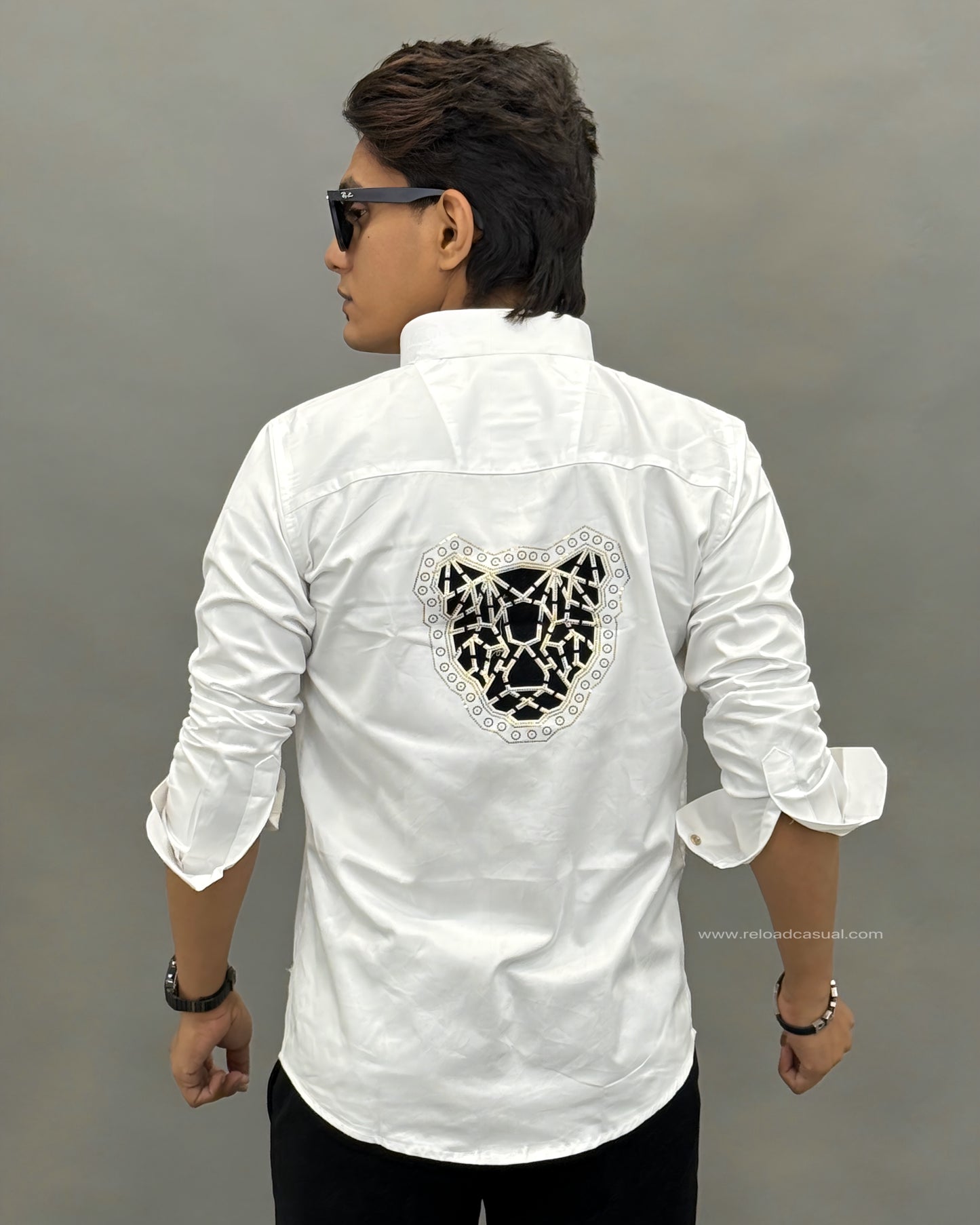 Panthar Crystal Conture Shirt