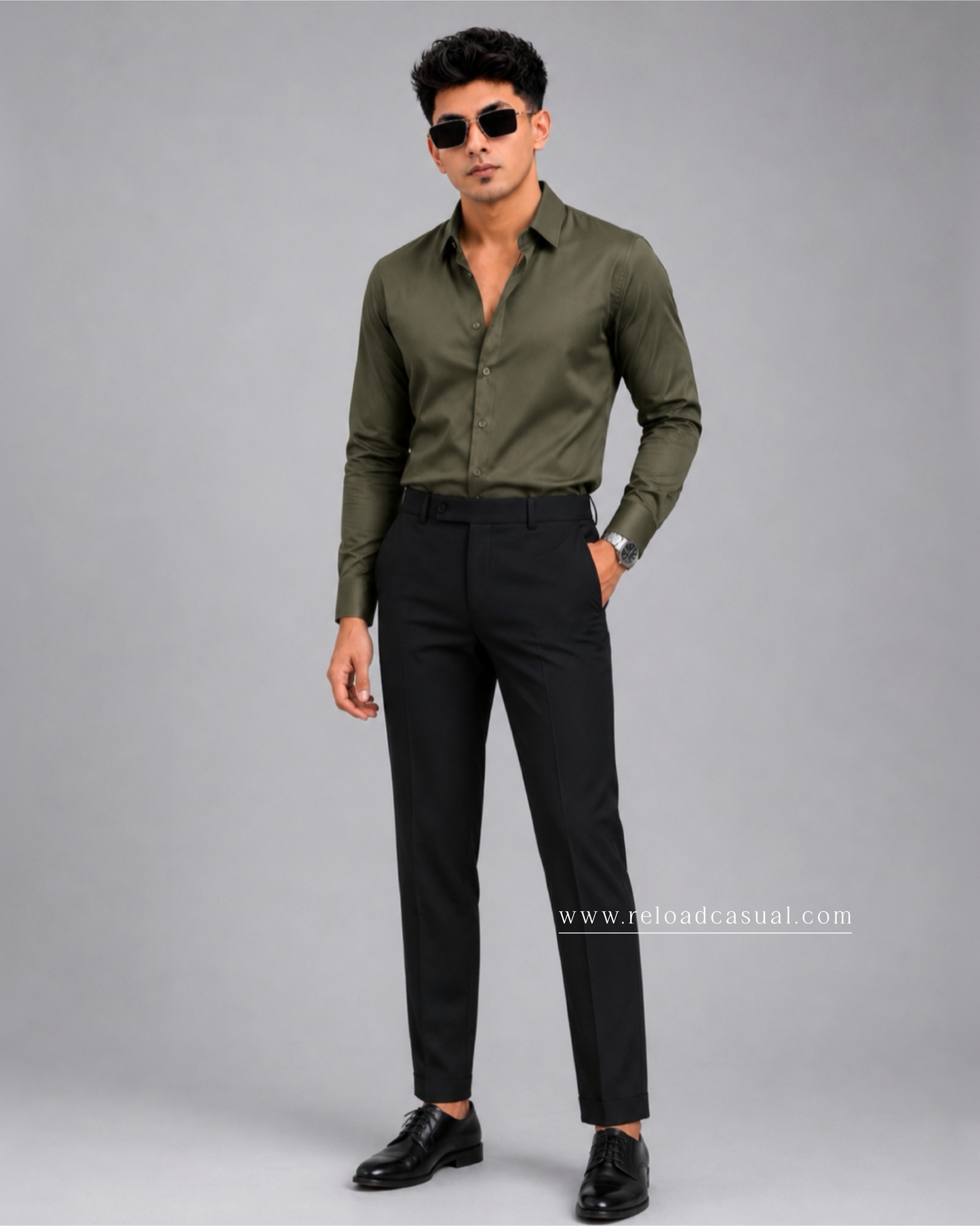 Premium Satin Shirt & Adjustable Pant Combo