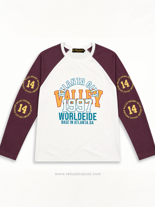Atlanta City 1997 Waffle Knit Boxy Fit T-Shirt