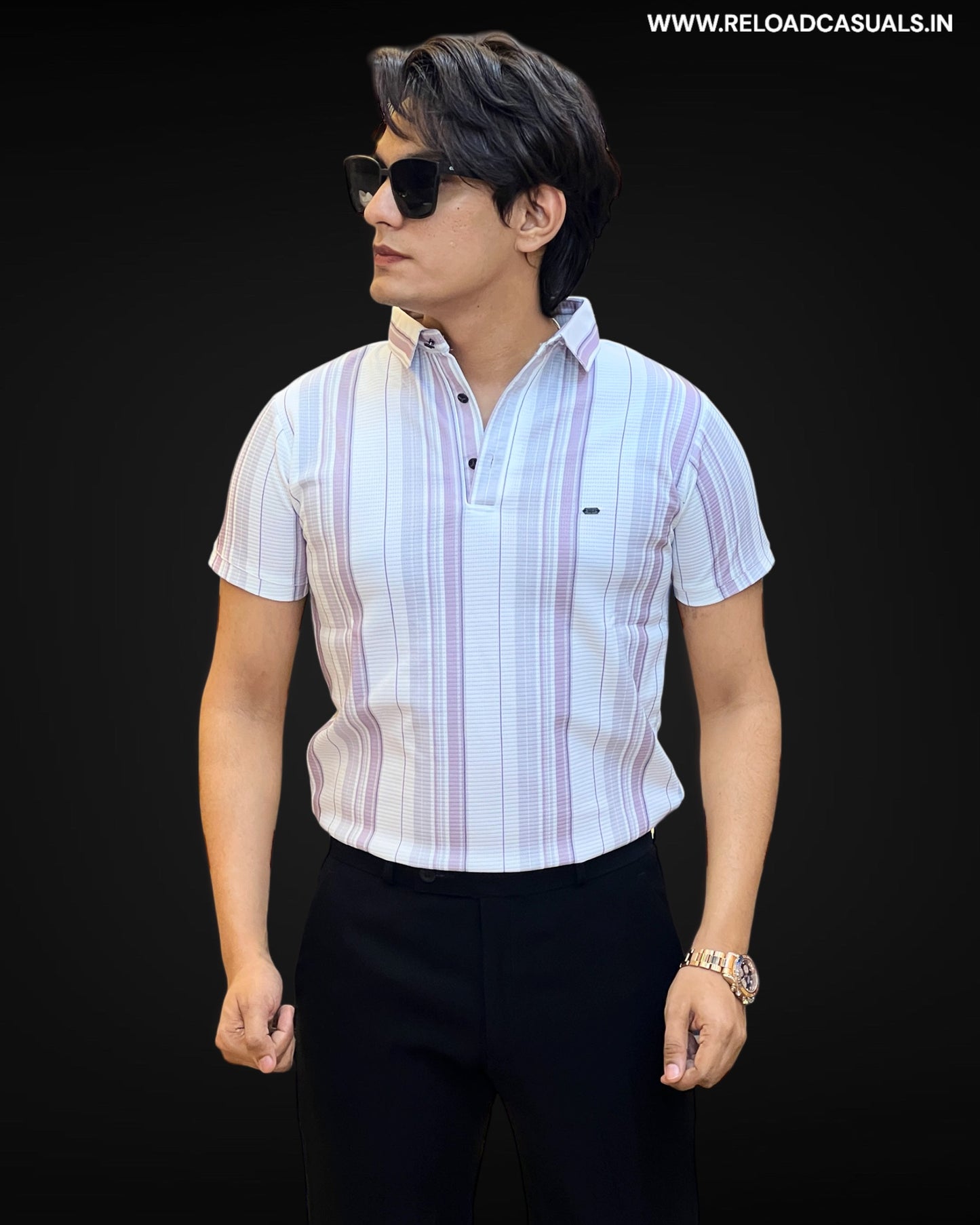 Striped Elegance T-Shirt