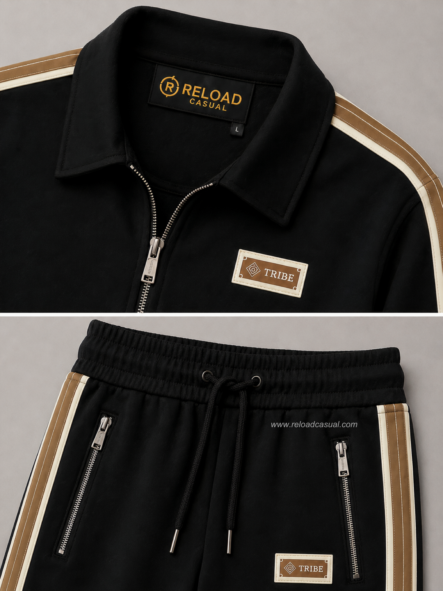 Phantom Prime Tracksuit Collared & Zipper Pockets