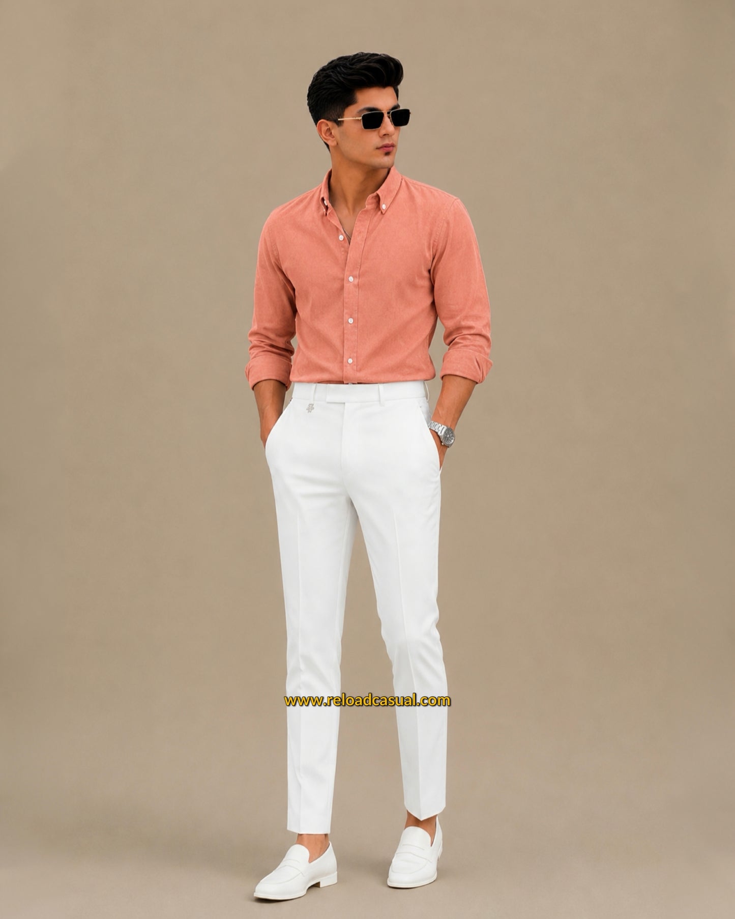 Men's Oxford Breathable Shirt + Hidden Zip Pocket Pant Combo