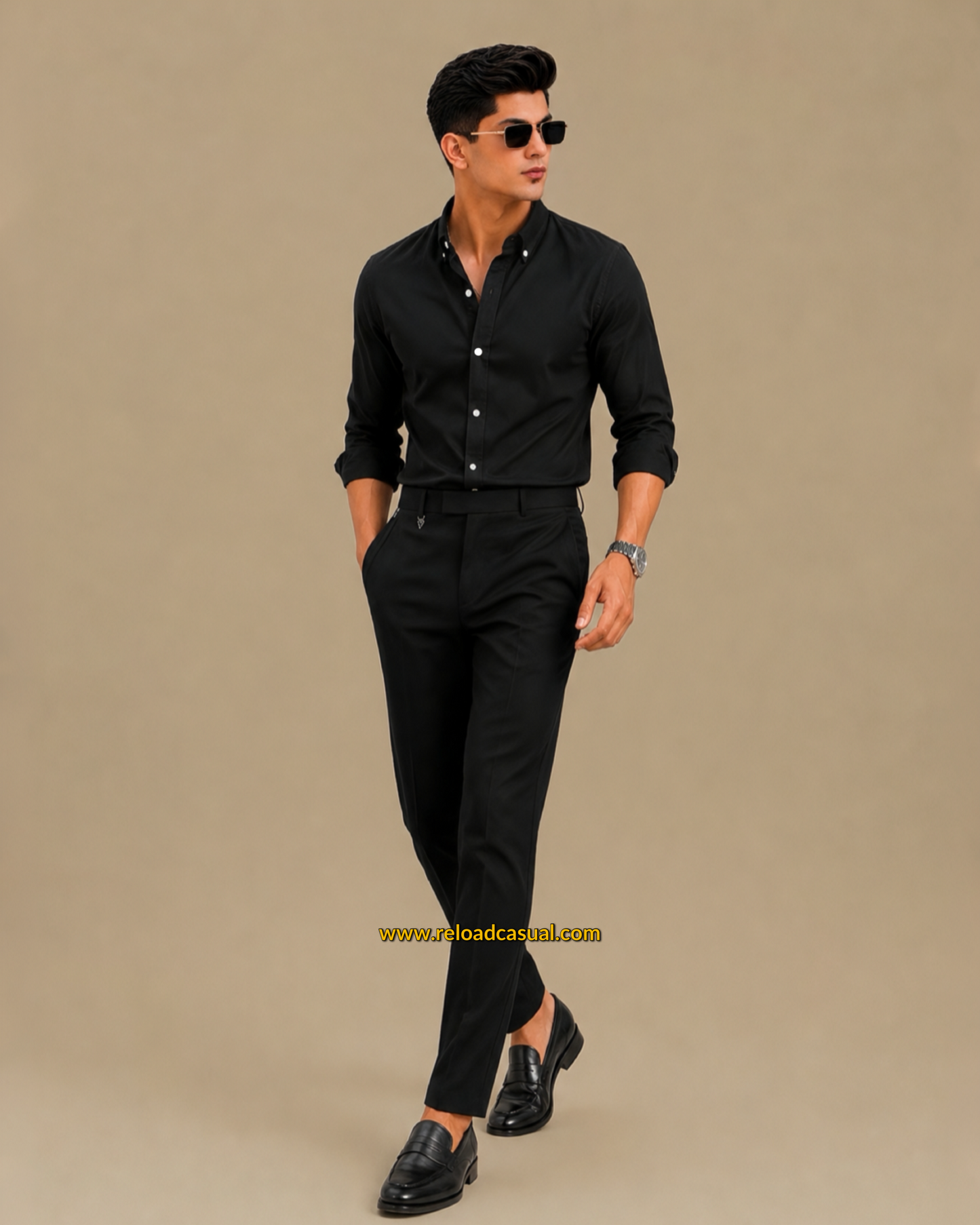 Men's Oxford Breathable Shirt + Hidden Zip Pocket Pant Combo