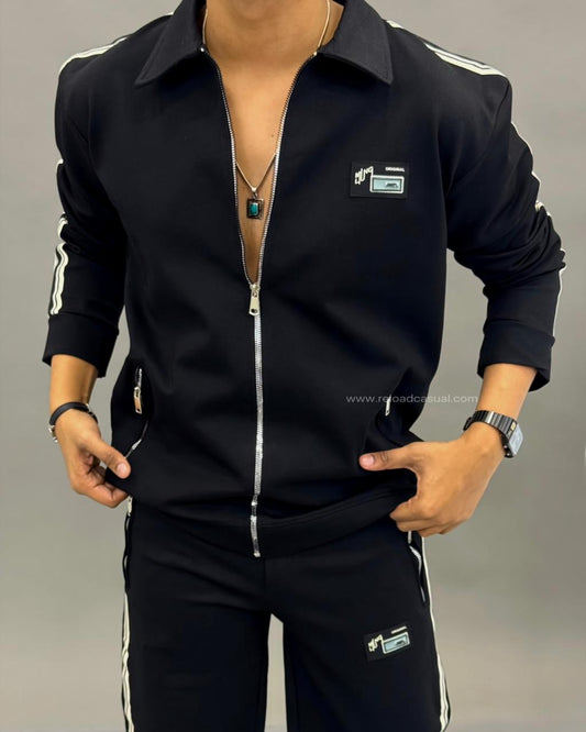 Coller Long Sleeves Zipper Tracksuit