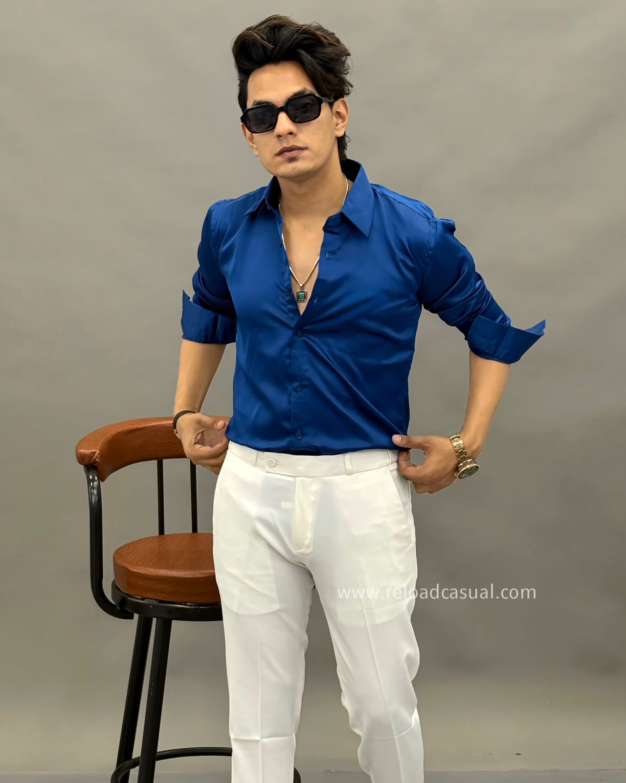men's dress shirt and pants combo PARKER (Style #6714) Polo and Pant Package