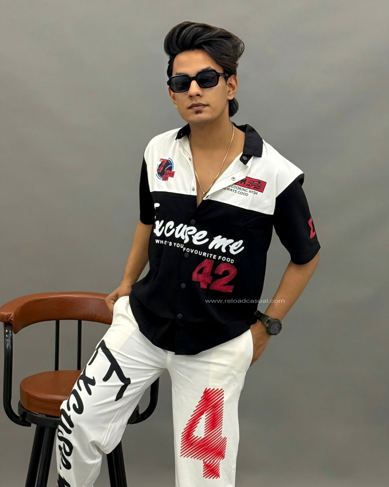 Edgy Street Style Racing Tracksuit