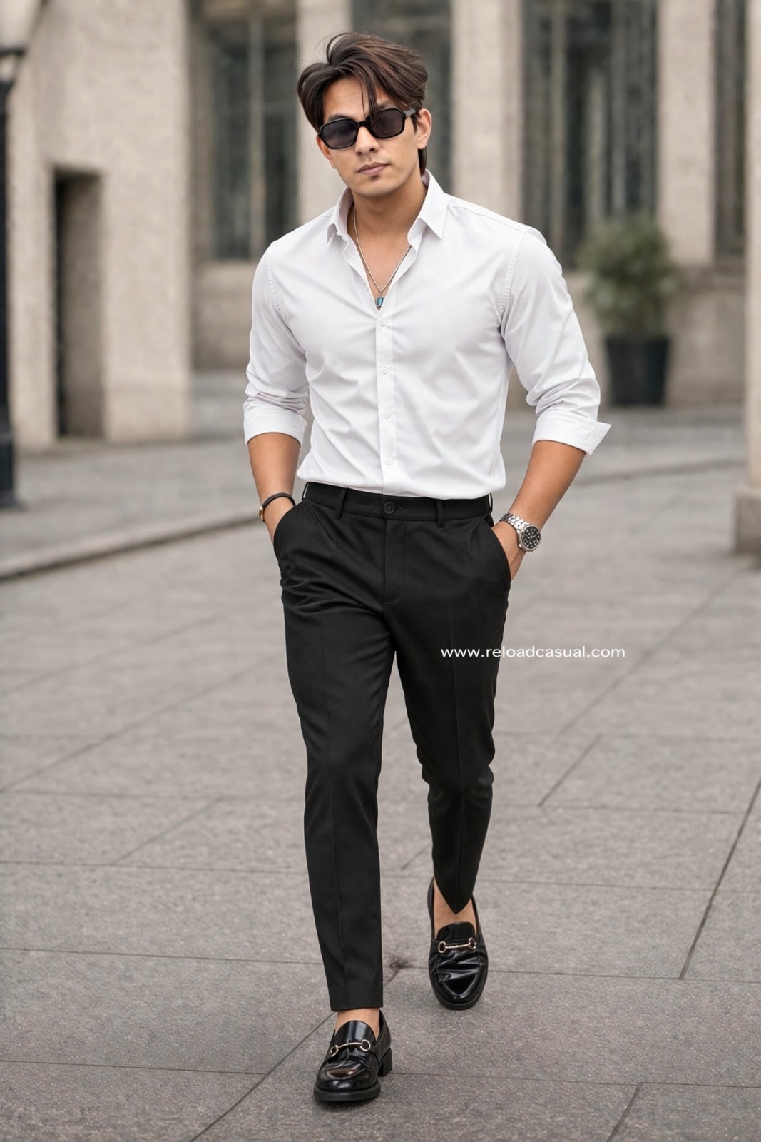 Matty Cotton Fabric Shirt & Adj Lycra Pant - Combo