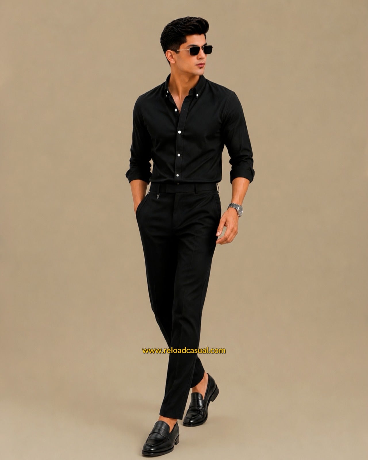 Men's Oxford Breathable Shirt + Hidden Zip Pocket Pant Combo