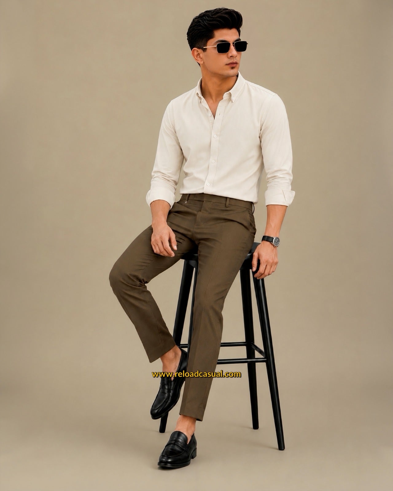 Men's Oxford Breathable Shirt + Hidden Zip Pocket Pant Combo