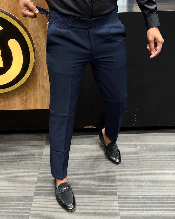 Both Side Belt Korean Fabric Pant