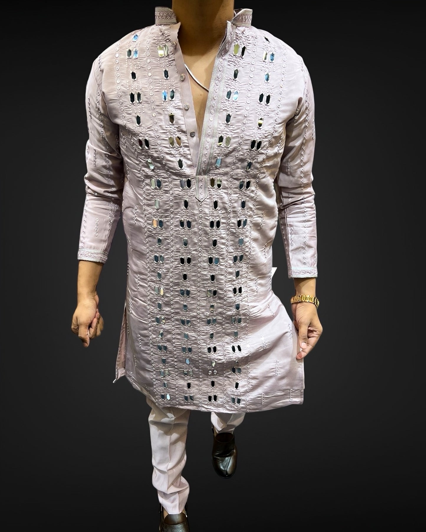 New Mirror Design Kurta & Pyjama - Combo