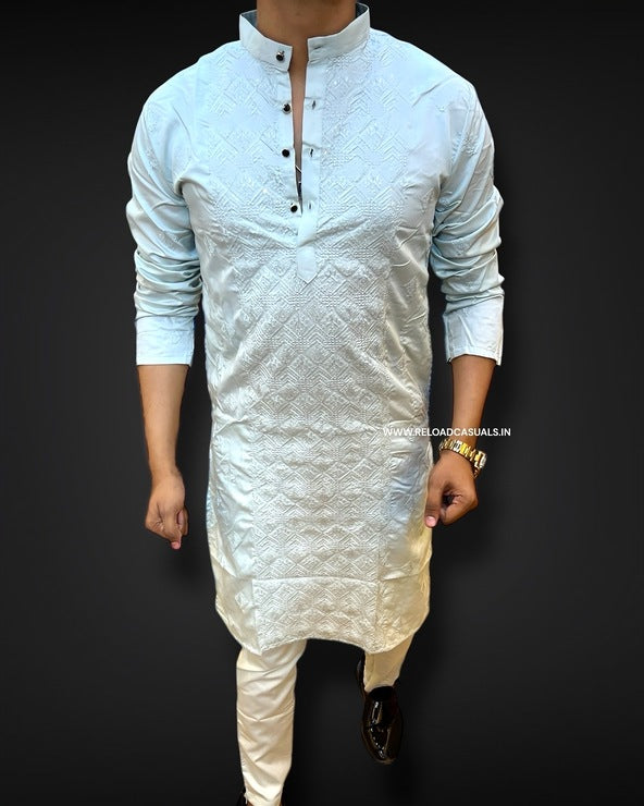 Aztec Design Kurta & Pyjama - Combo
