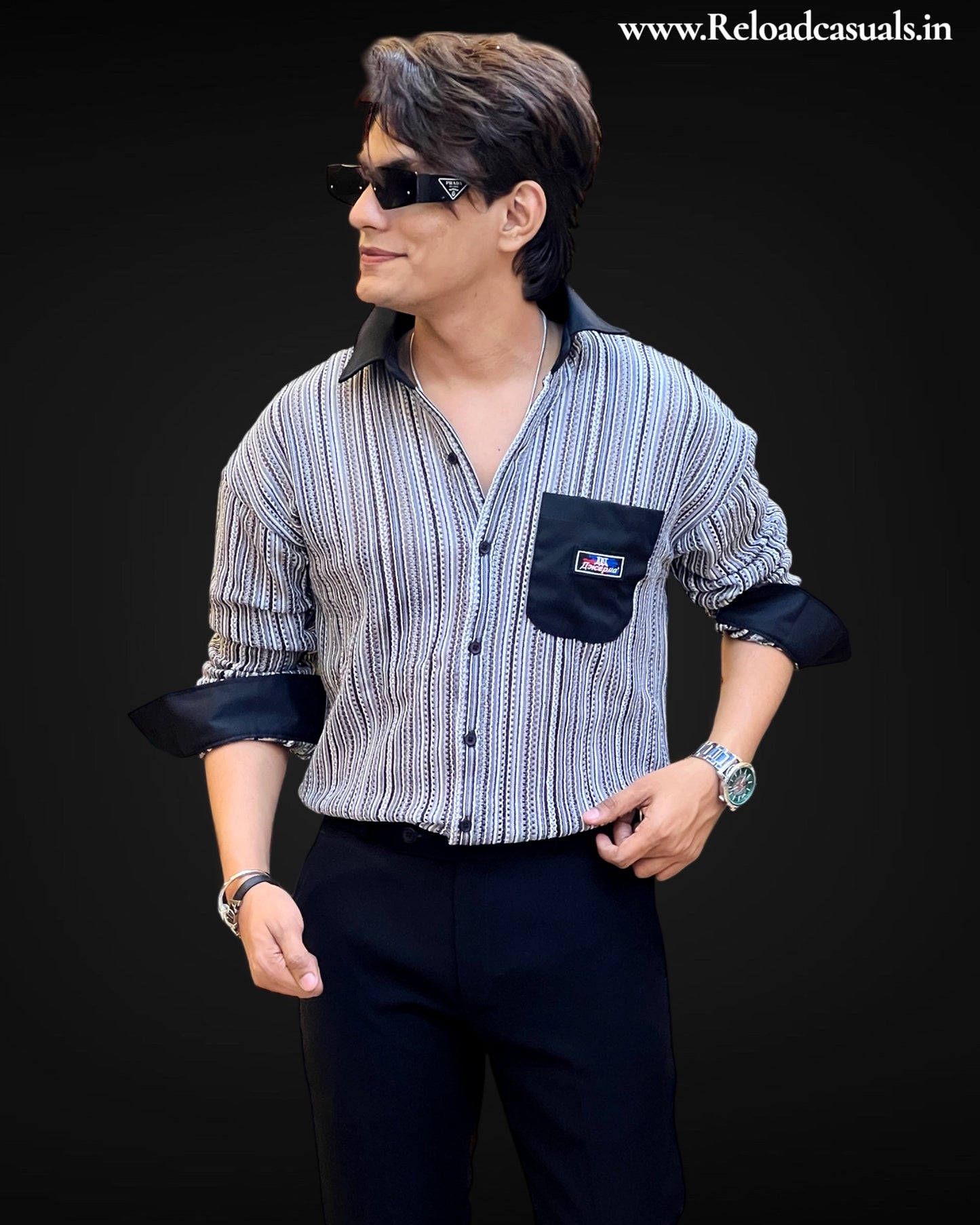 Trwing Color Striped Imp Shirt