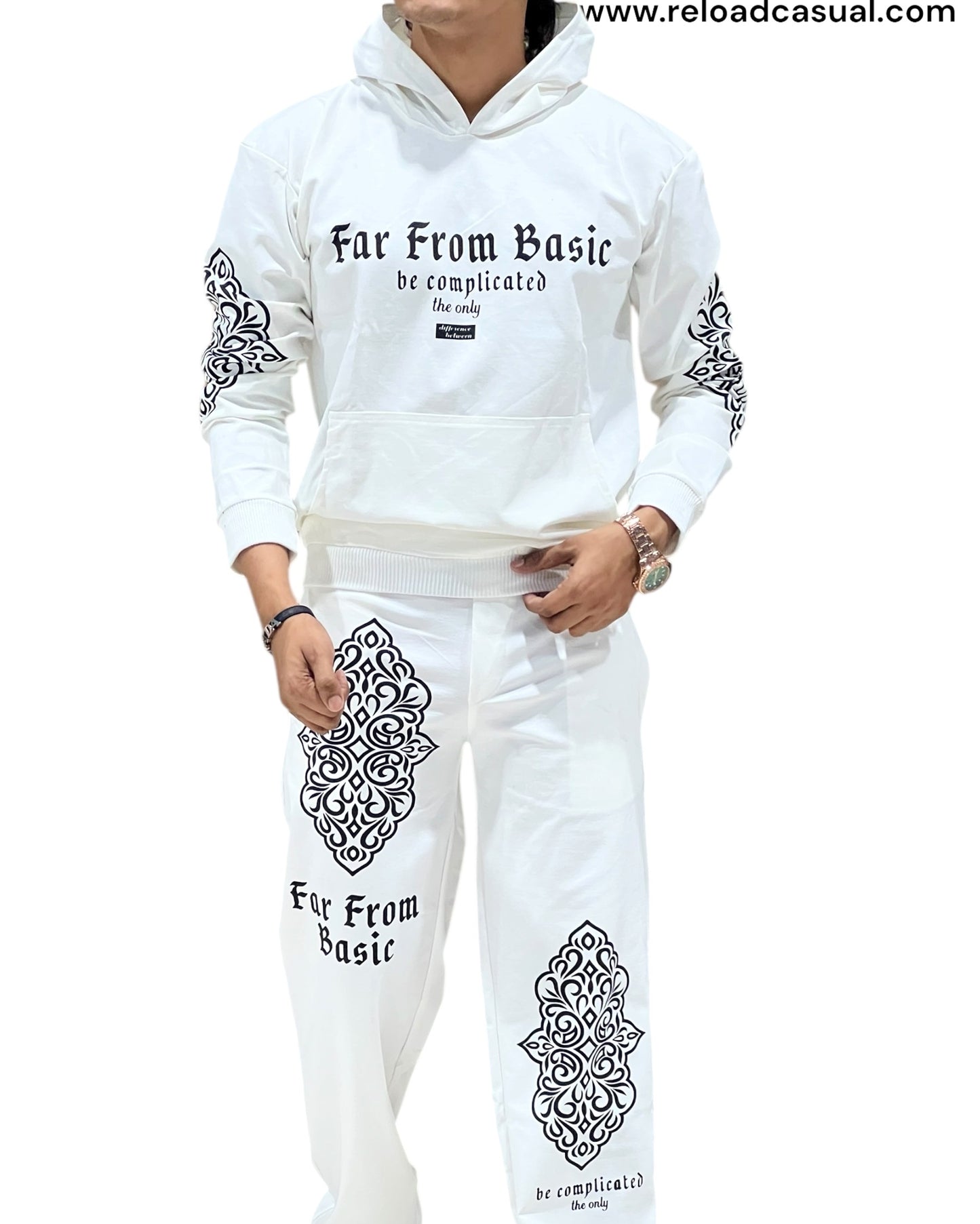 Men’s Printed Hoodie Co-Ord Set – Far From Basic