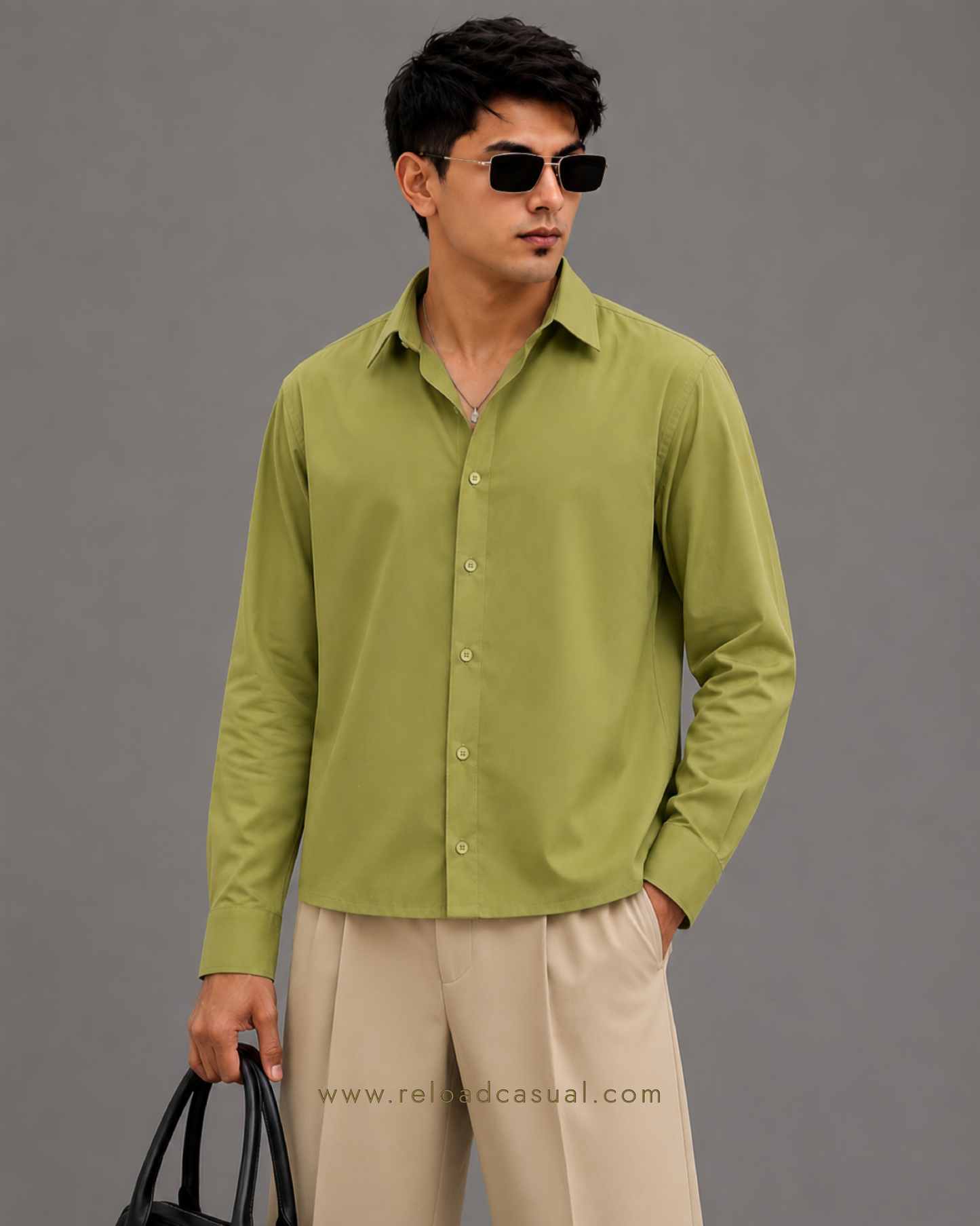 Men's Premium Boxy Fit Plain Shirt