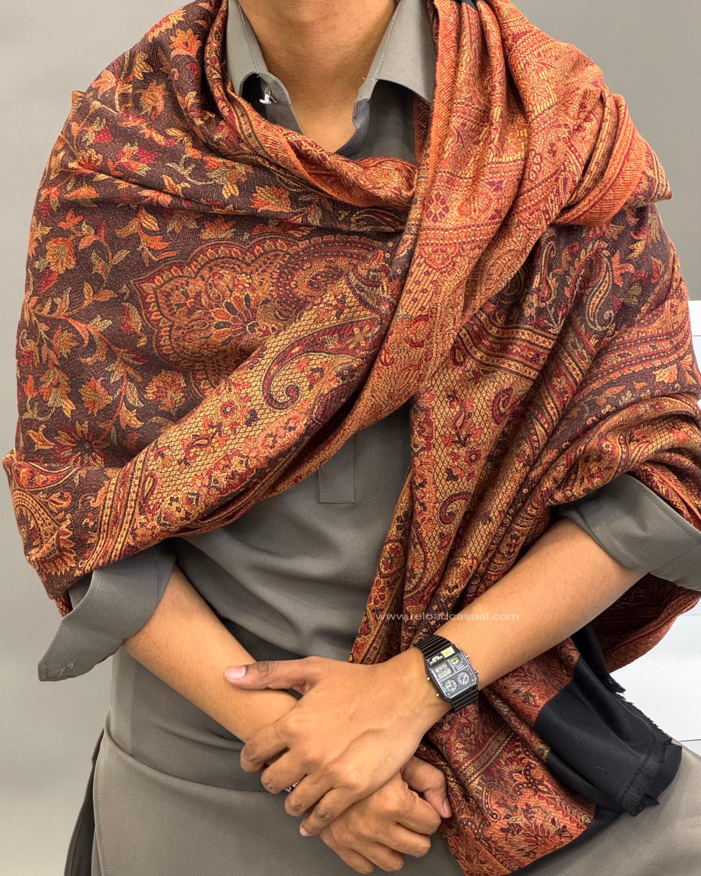 Premium Kashmiri Inspired Pashmina Shawl