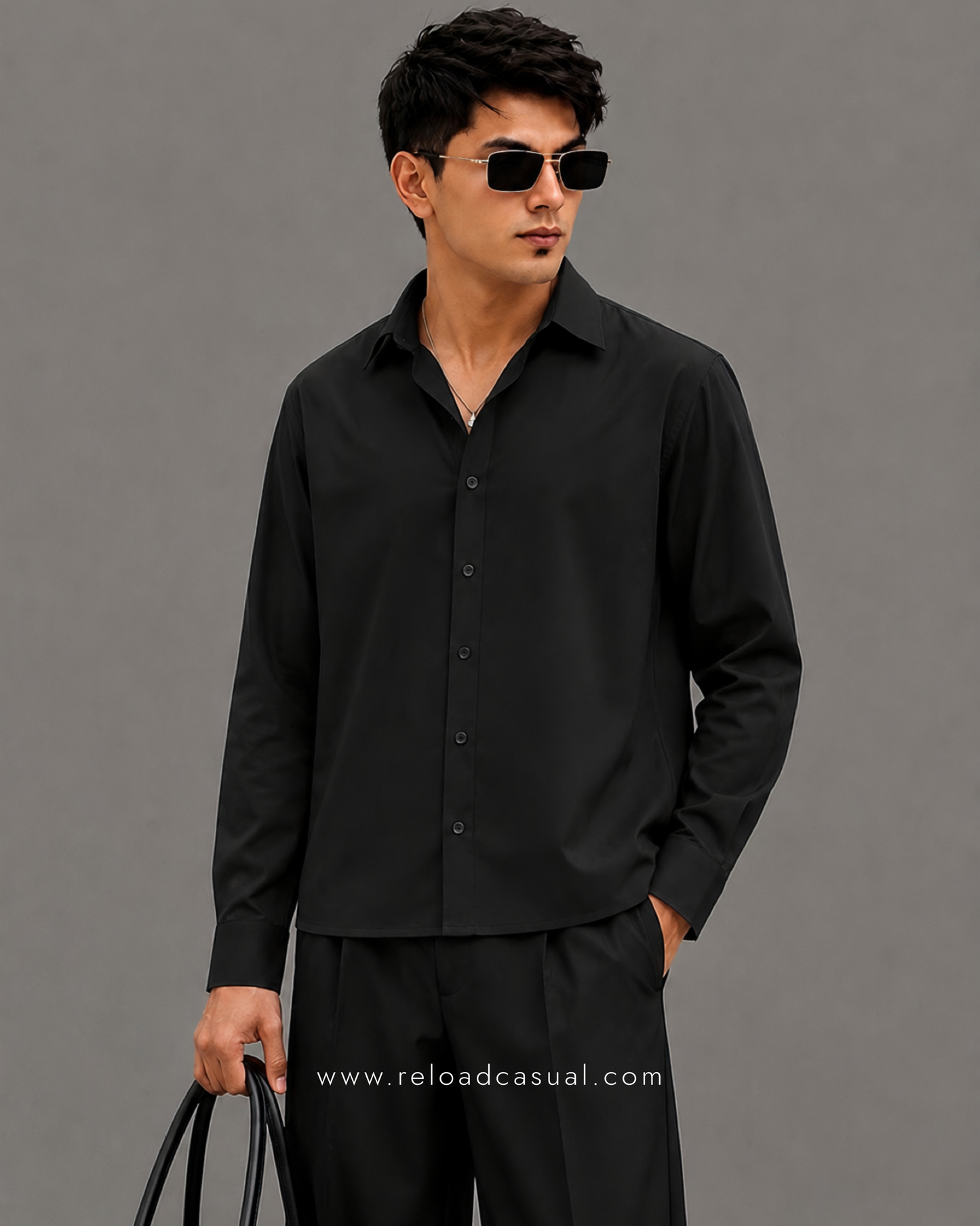 Men's Premium Boxy Fit Plain Shirt