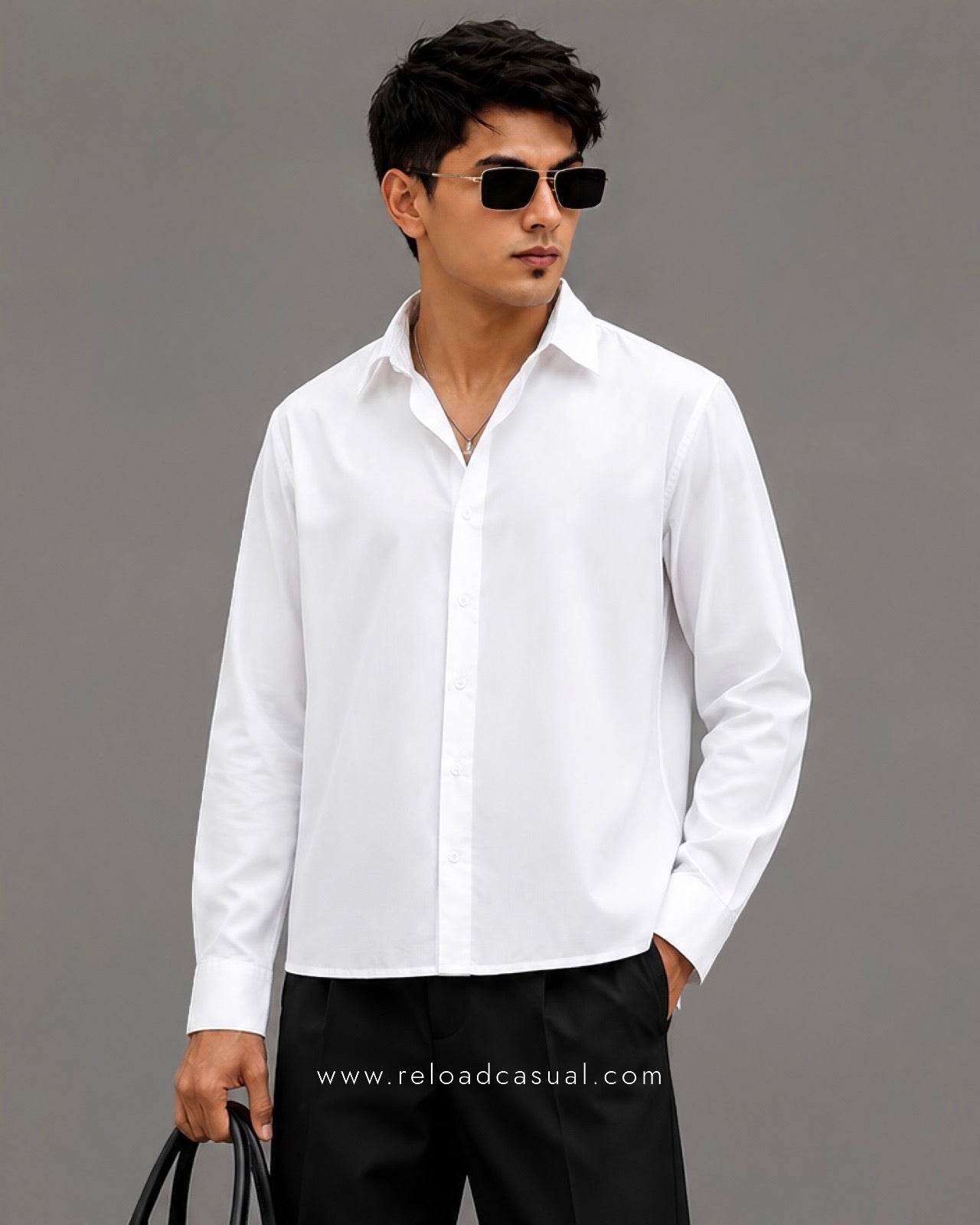 Men's Premium Boxy Fit Plain Shirt