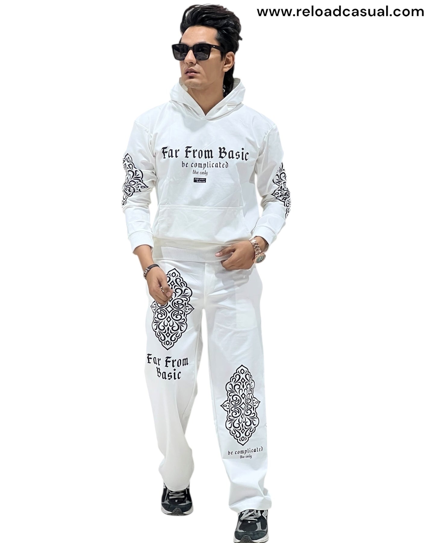 Men’s Printed Hoodie Co-Ord Set – Far From Basic