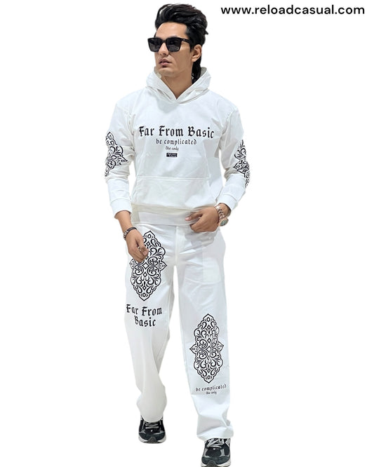 Men’s Printed Hoodie Co-Ord Set – Far From Basic