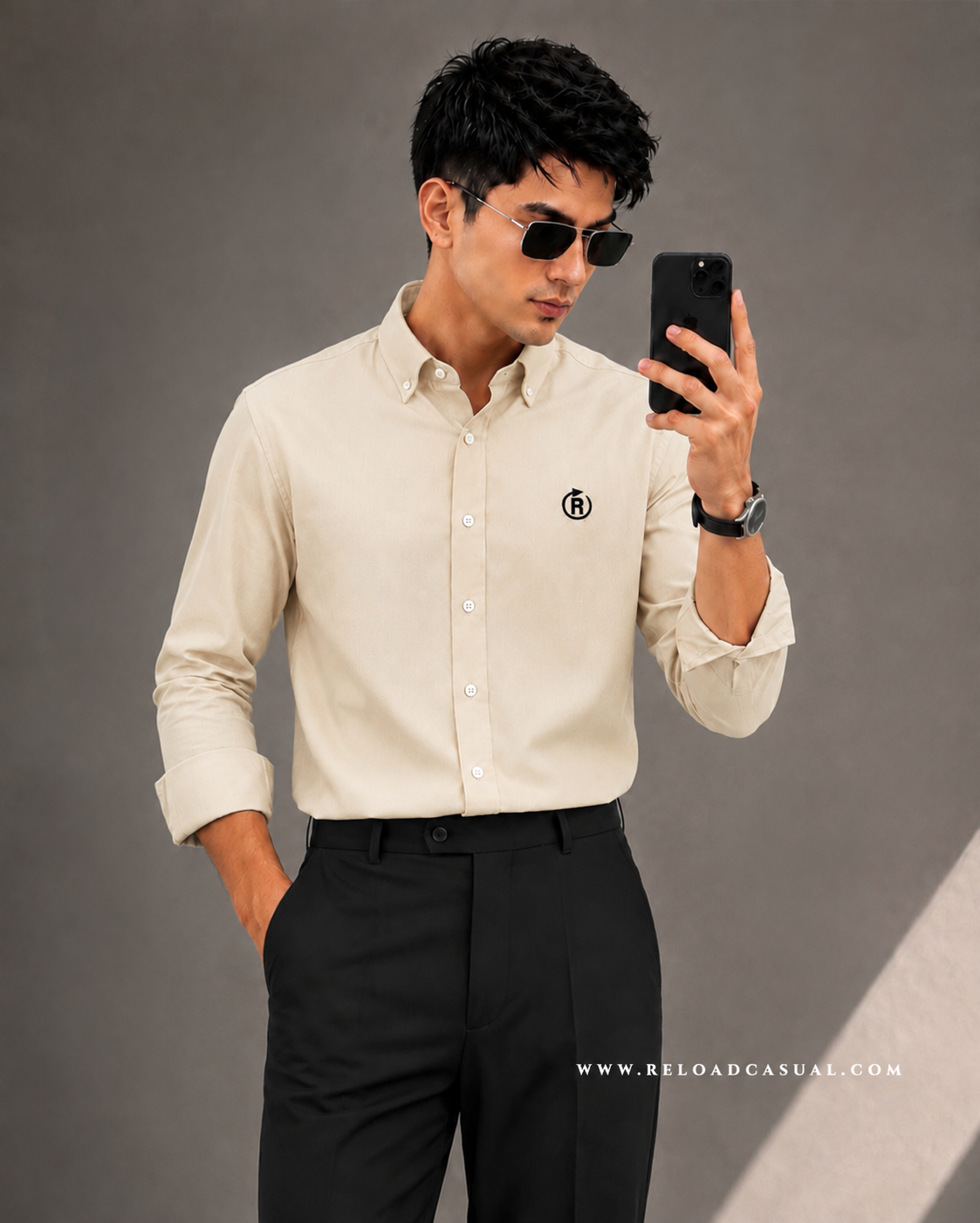 Down Button Oxford Slim Fit Shirt