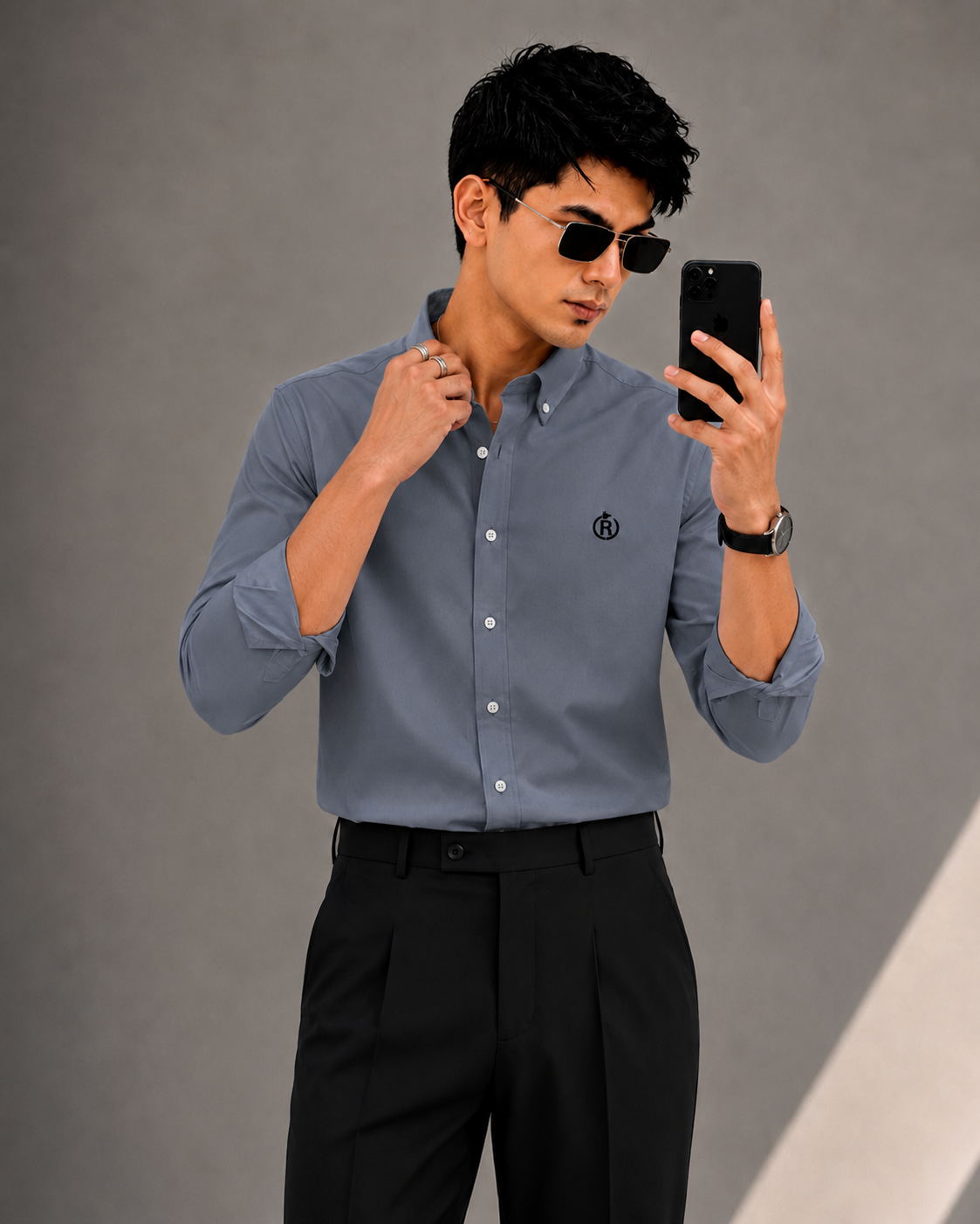 Down Button Oxford Slim Fit Shirt
